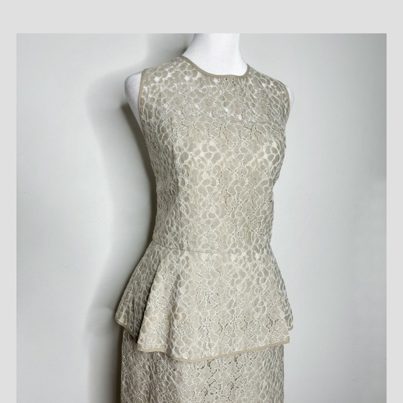 Sachin + Babi Anthropologie Dress Lace Peplum Mini Dress Occasion Sleeveless 12 - Picture 5 of 13